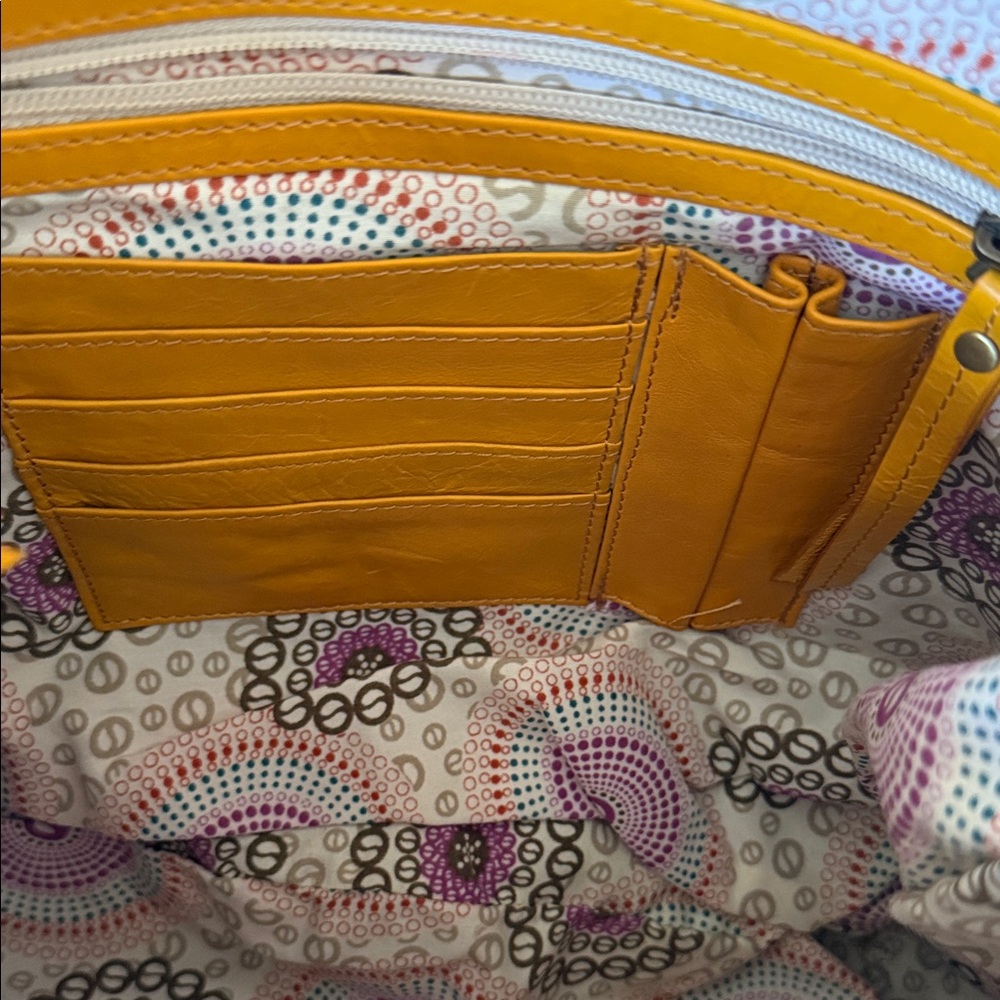 Latico Mustard Leather Shoulder Bag - Picture 5 of 6